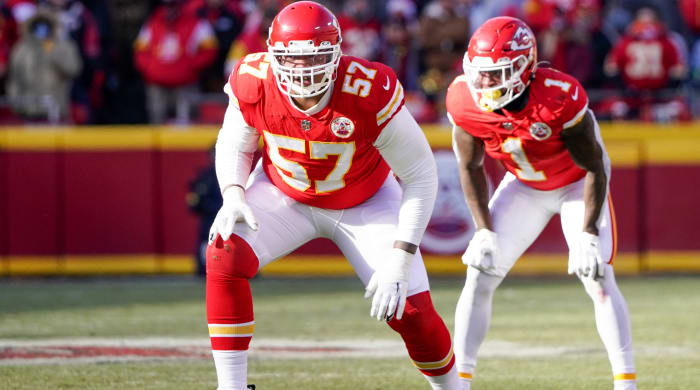 Orlando Brown Jr. signed with the Bengals in free agency after not being franchise tagged by the Chiefs.